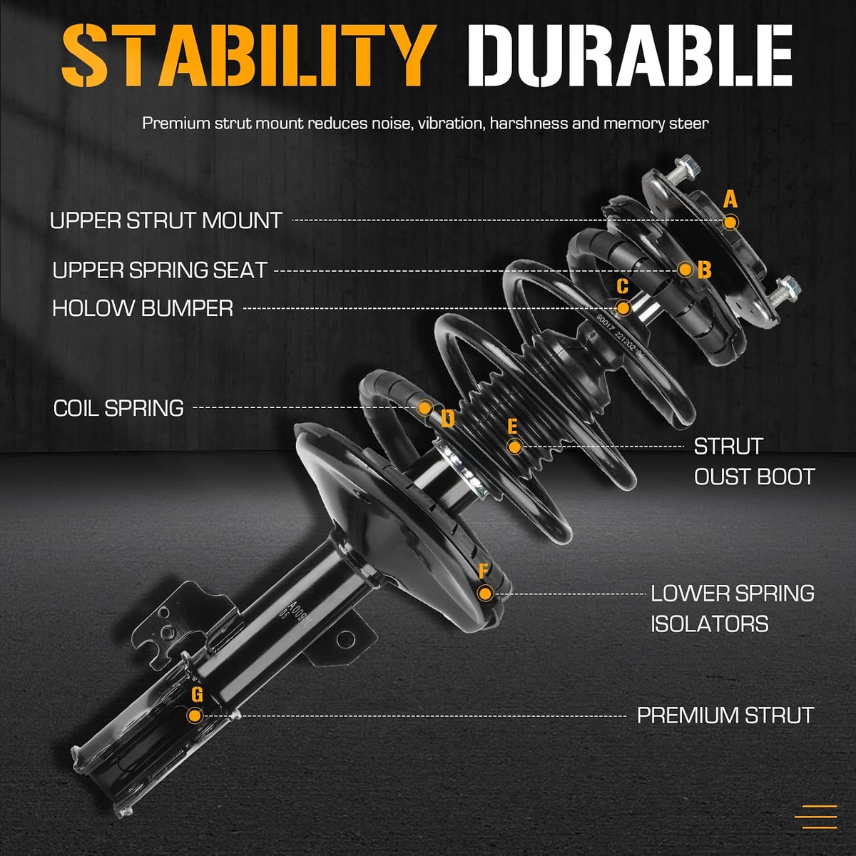 Front Struts Fit for Toyota Camry 2002 2003,for Lexus ES300 2002 2003