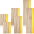 6 Pcs Rubber Screen Printing Squeegee Wooden Ink Scraper 75 Durometer Silk Stencil Screen Printing Squeegee for