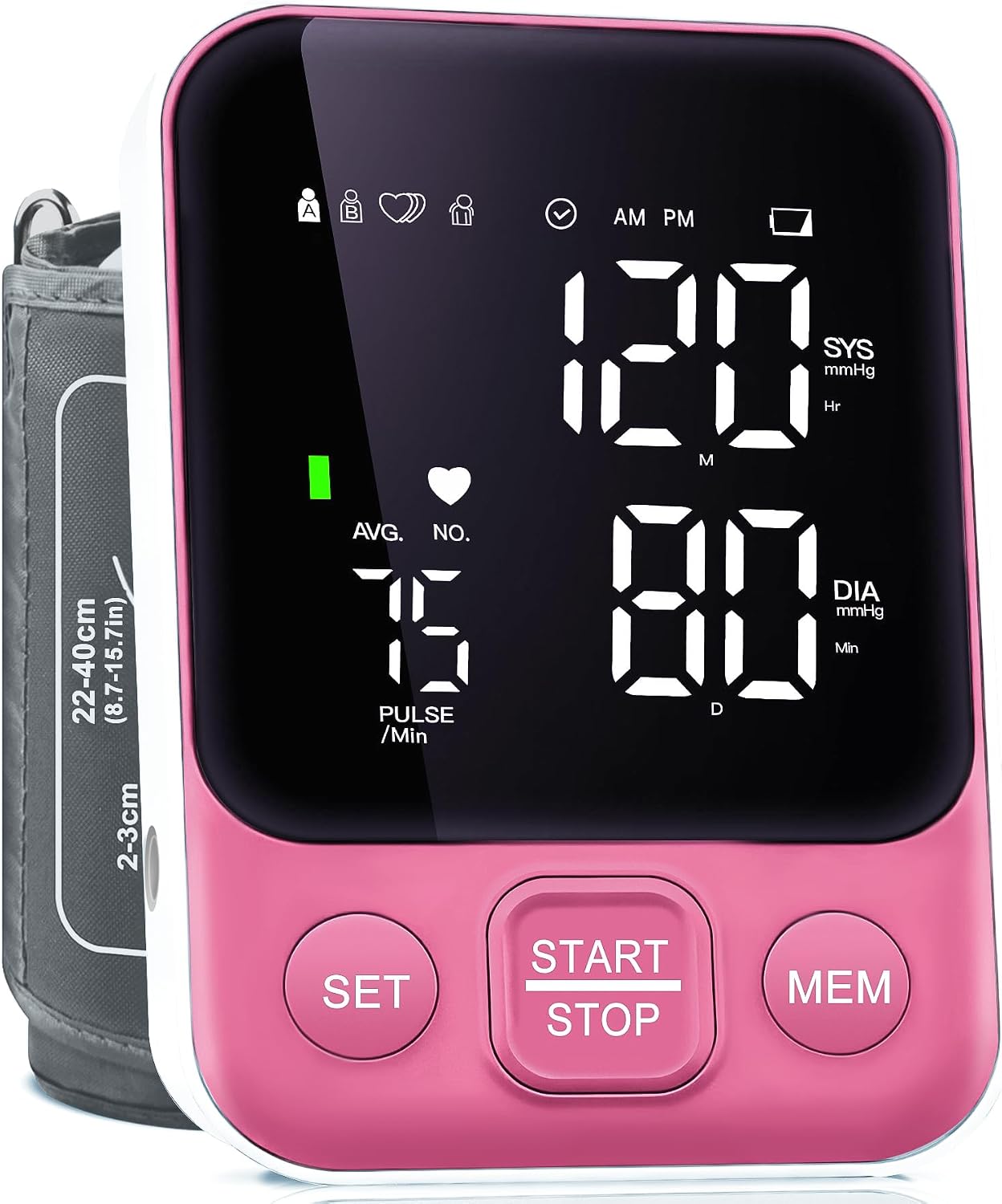 FDA Cleared Blood Pressure Monitor Upper Arm BP Machine for Home Use