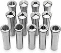 Nakkaa 13Pcs R8 Collet Set 1/8" to 7/8" Compatible with Milling Machines
