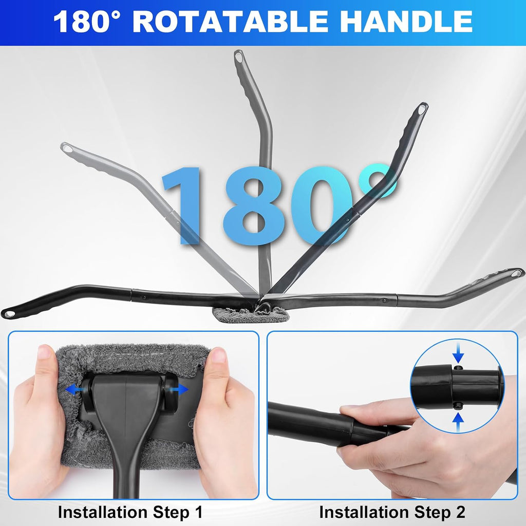 Windshield Cleaner Tool, Car Interior Cleaning Kit, Car Detailing Kit Interior Cleaner with10Pcs Detailing Brush Set