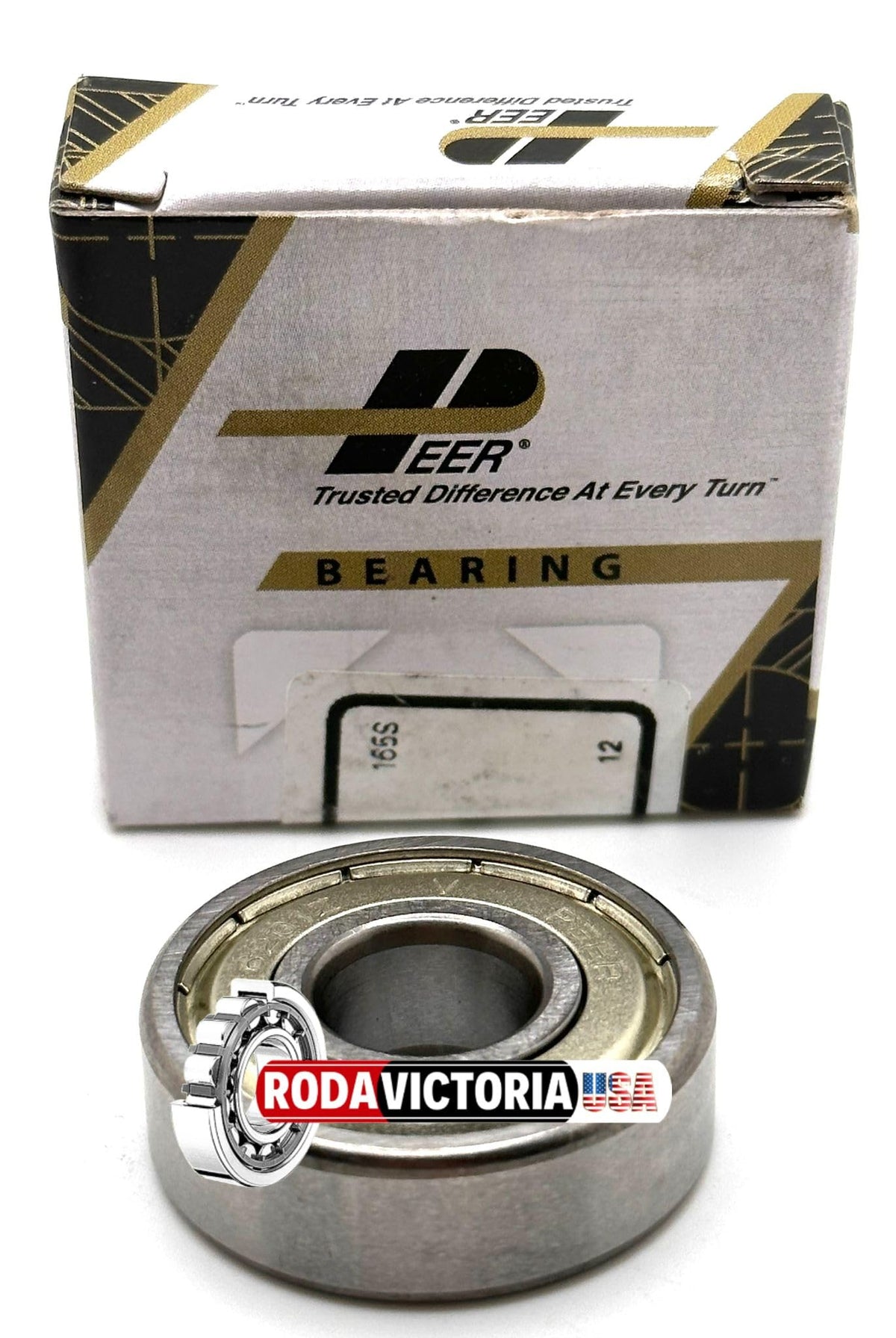 Peer 6201-8 ZZ DV2 DEEP Groove Ball Bearing Special BORE ½” 12,7x32x10 mm