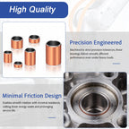 Bronze Sleeve Bearing Kit 60Pcs 6 Sizes Self-Lubricating Bushings Set