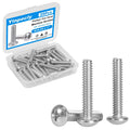 25 Pcs #10-24 x 1 Pan Head Machine Screws 304 Stainless Steel