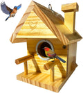 Bird Houses for Outside, Bird House Clearance with Metal Predator Guard for Bluebird Wren Swallow Finch, Cedar Wooden
