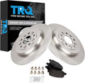 Rear Ceramic Brake Pad and Rotor Set Compatible with 15-19 Ford Explorer Base with Standard Duty Brakes, 12-19 Ford