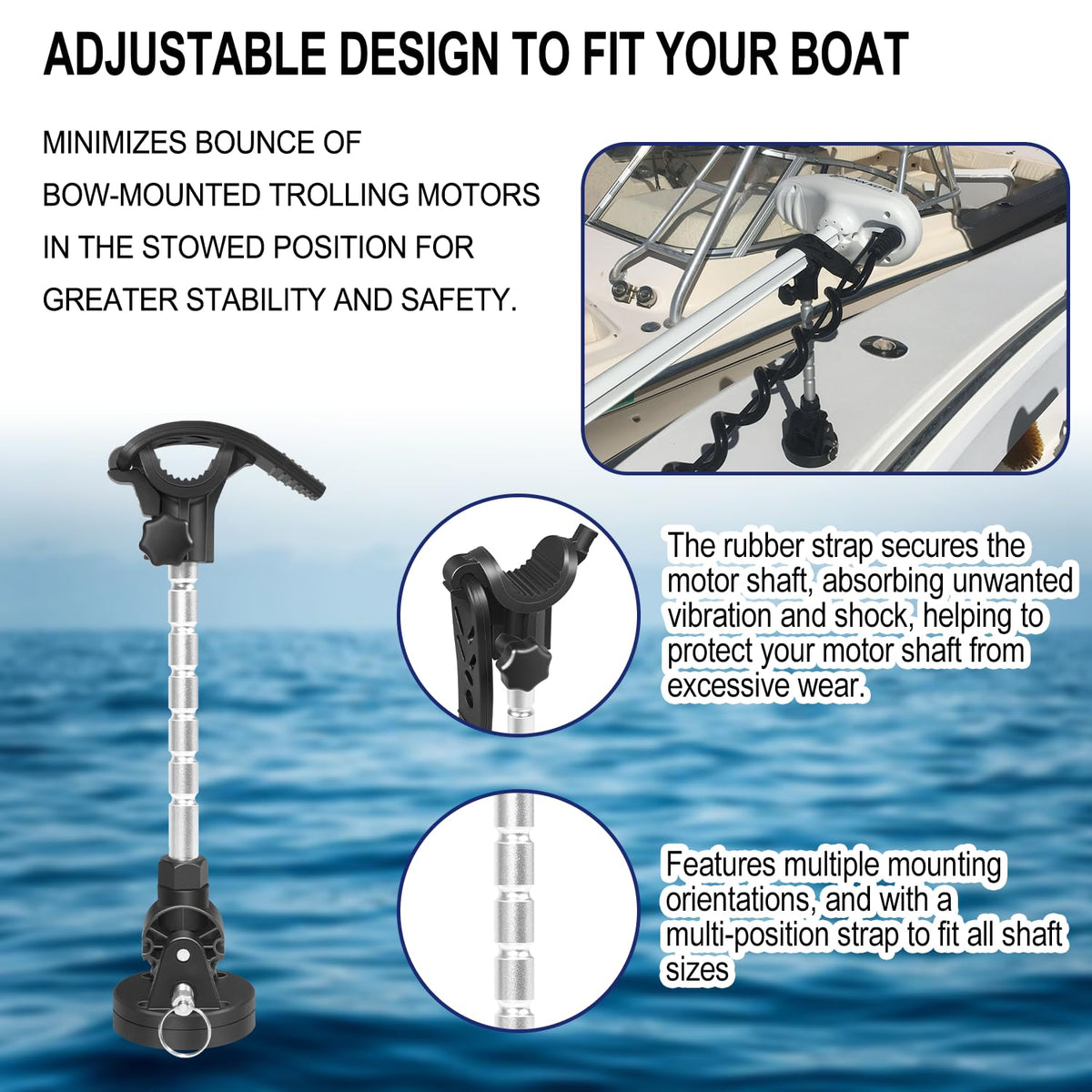 MKA-60 Stabilizer Kit 1862060 Bracket Supports For Minn Kota Trolling Motor