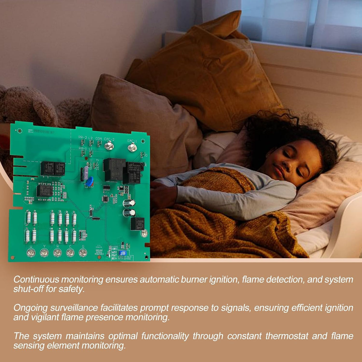 ICM281 Furnace Control Circuit Board Replacement for Carrier CES0110057-00,CES0110057-01,CES0110057-02