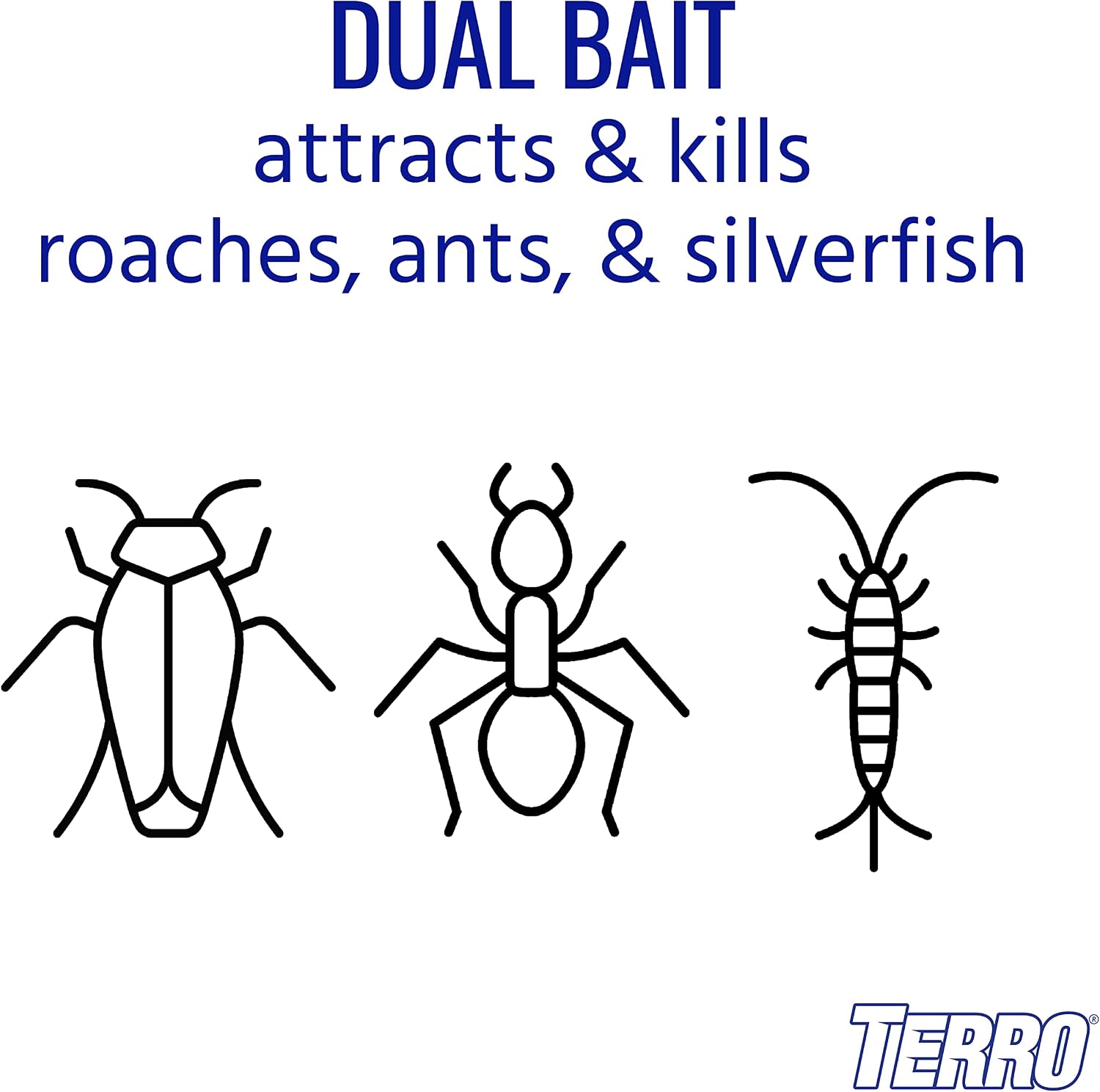 Ant & Roach Bait, 8-Pack, Indoor Ant Killer and Roach Killer | Pre-Filled Dual Bait Stations Attract and Kill Ants