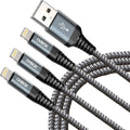 iPhone Charging Cable 6FT, 3Pack [Apple MFi Certified] USB to Lightning Cables Fast Charging, iPhone Charger Cord