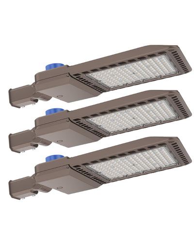 LED Parking Lot Light, 200W, 28000LM 5000K Daylight, LED Shoebox Light with Dusk to Dawn Photocell,Slipfitter Mount