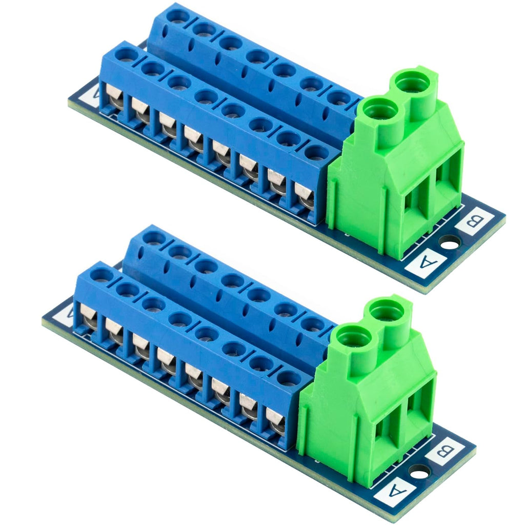 30Amp 48V 2x8 Position Terminal Block Distribution Module (2pcs)