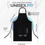 Bib Aprons 4 Pack Adjustable With 2 Pockets