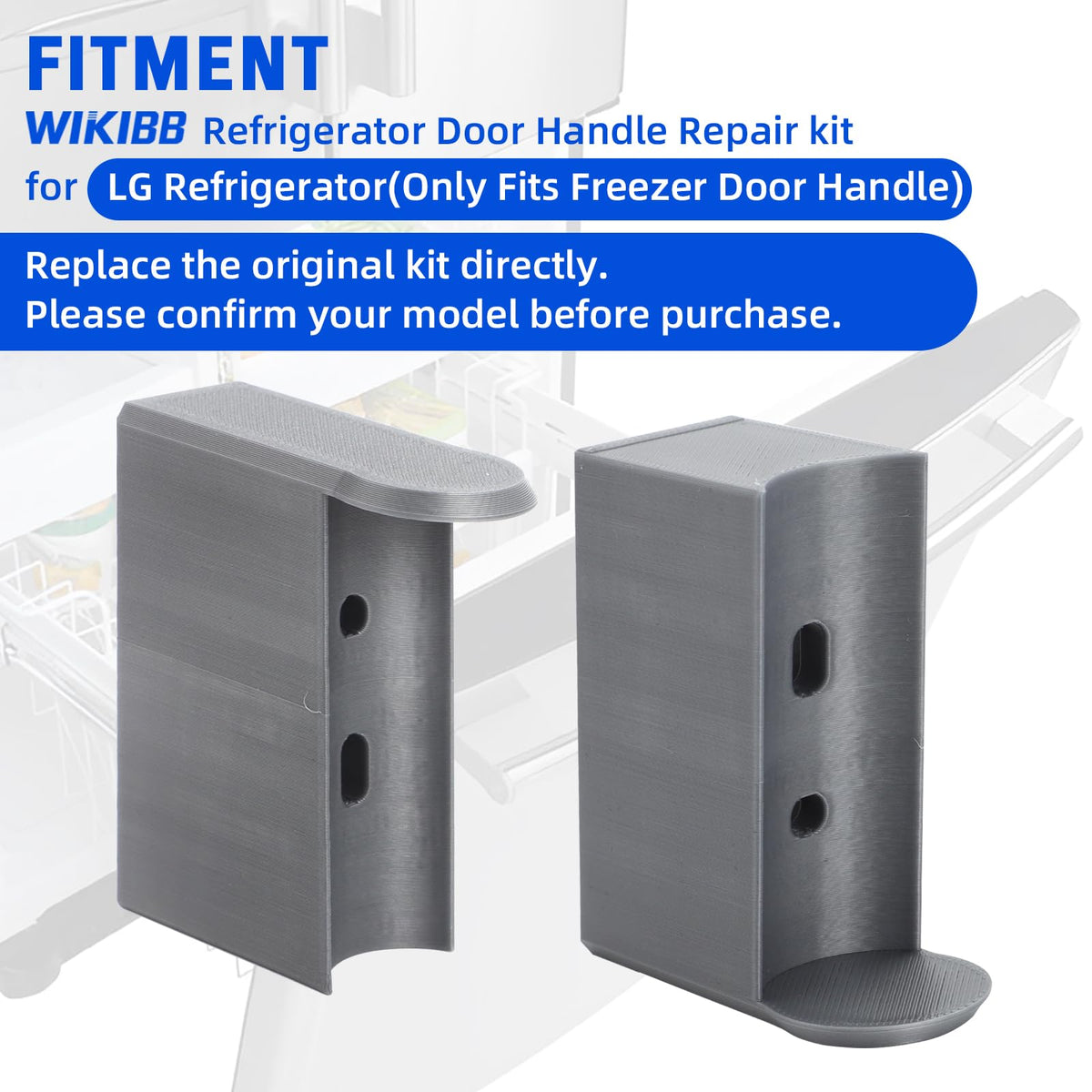 WIKIBB Refrigerator Door Handle Repair Kit for LG Refrigerators 2 Pack