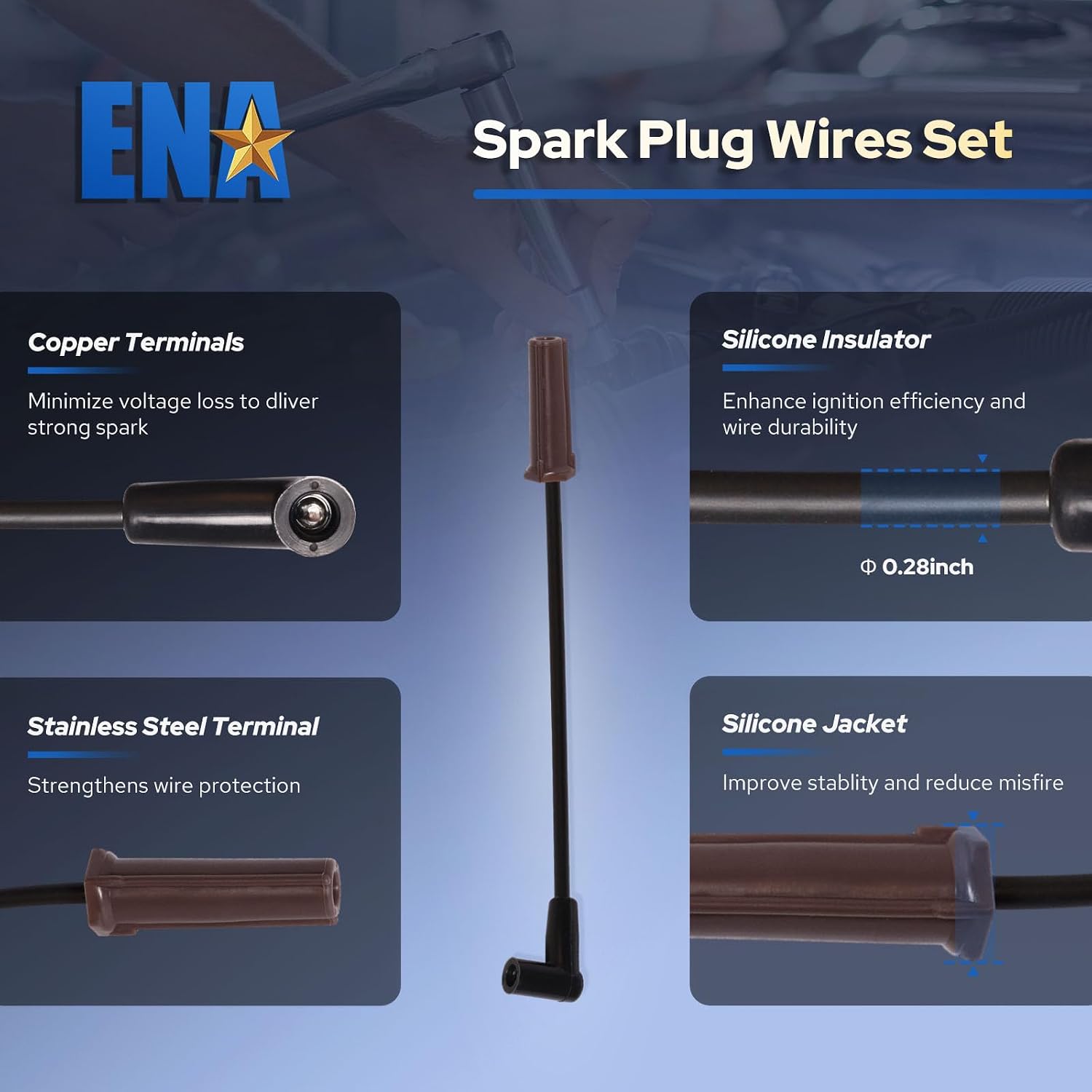 Set of 3 Ignition Coil with 6 Spark Plug and Wire set 1999-2005 Compatible with Chevy Buick Pontiac Allure LaCrosse