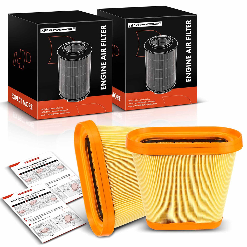 A-Premium 2-PC Engine Air Filter Compatible with Chevrolet
