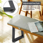 22 Inch Metal Coffee Table Legs Bench Legs, Trapezoid