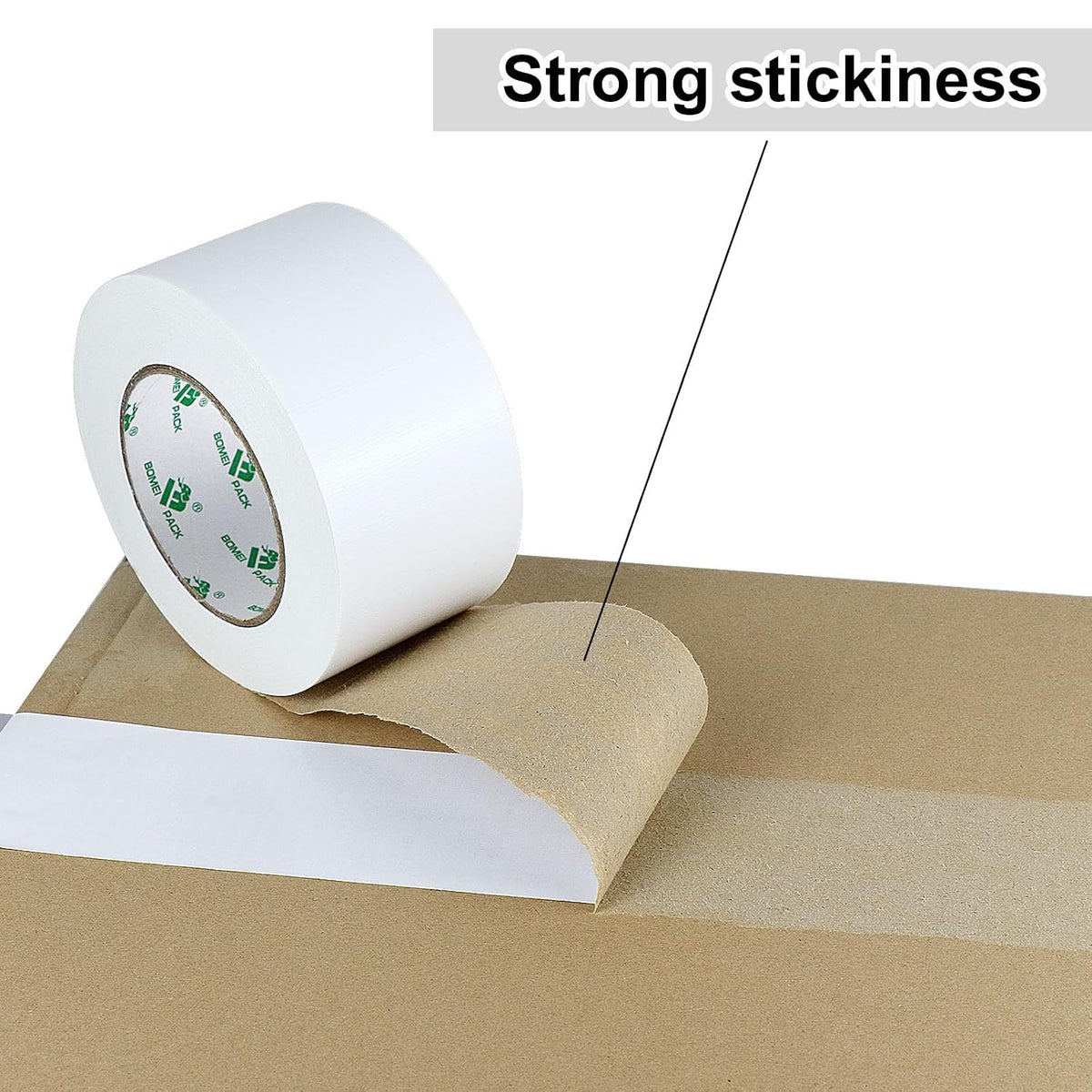 1Pack 3inch Duct Tape Heavy Duty Waterproof White 9Mil 20Yds