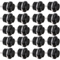 Clyxgs SPST Mini Push Button Switch AC250V/3A AC125V/6A with no Lock Momentary Push Button Switch Black Cap 20-Pack