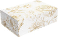 Luxury Keepsake Gift Box | Gold Floral, 11.5" x 7.5" x 3.5"