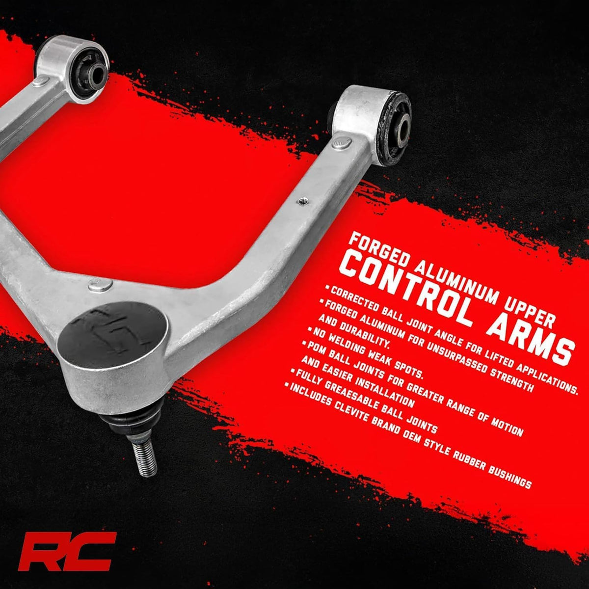 Rough Country Forged Upper Control Arms for 2009-2020 Ford F-150 4WD - 51036
