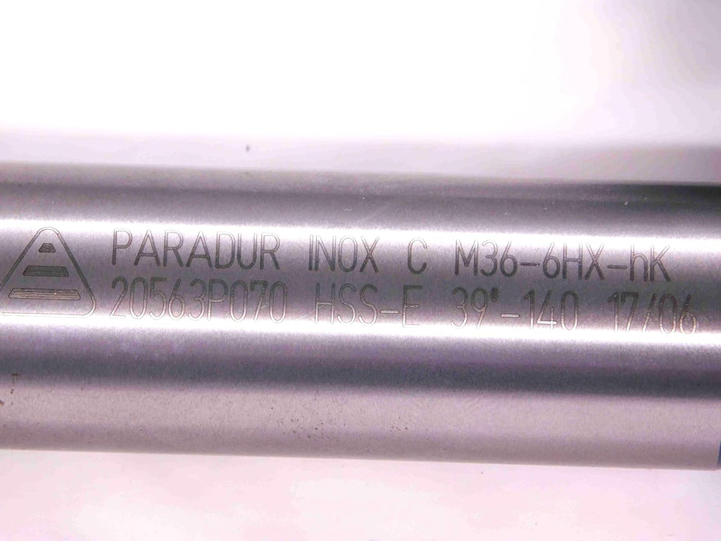 Walter Prototyp M36 X 4 6HX HSS-E TAP 5 Spiral Flute 36 mm Metric PARADUR INOX - JJ1834CT5