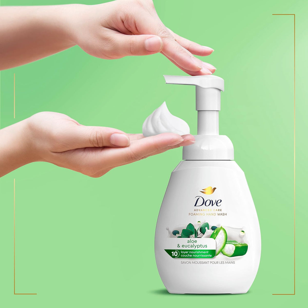 Foaming Hand Wash Aloe & Eucalyptus Protects Skin 4 Count 10.1 oz