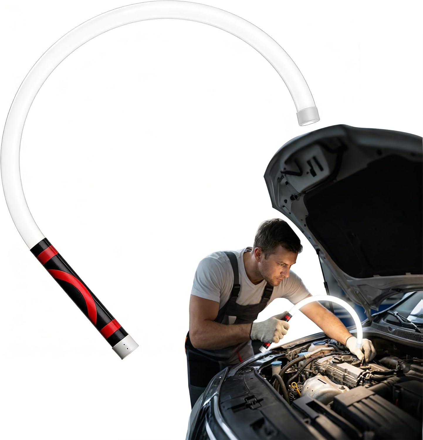 Flexible LED Light Stick 30", Rechargeable Bendable Work Light with 3 Modes High Lumen for Mechanic Car Repairs Under