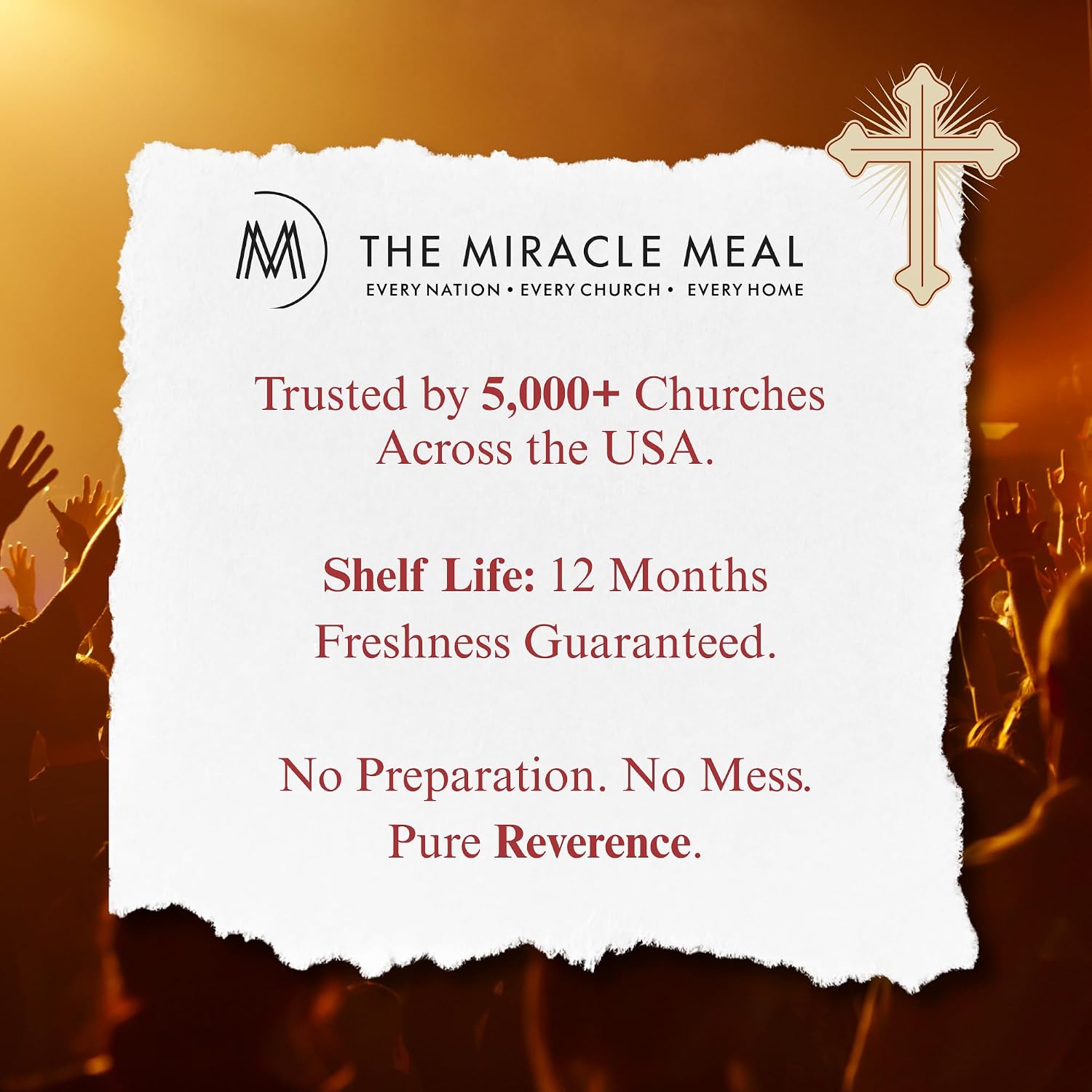 Christmas Edition Communion Cups | The Miracle Meal – 50 Pre-Filled Cups with Juice & Wafer | Celebrate Faith & Joy
