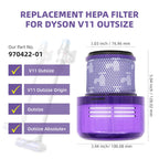 Dyson Outsize Filter, 2-Pack H13 HEPA Filter Compatible With Dyson Outsize
