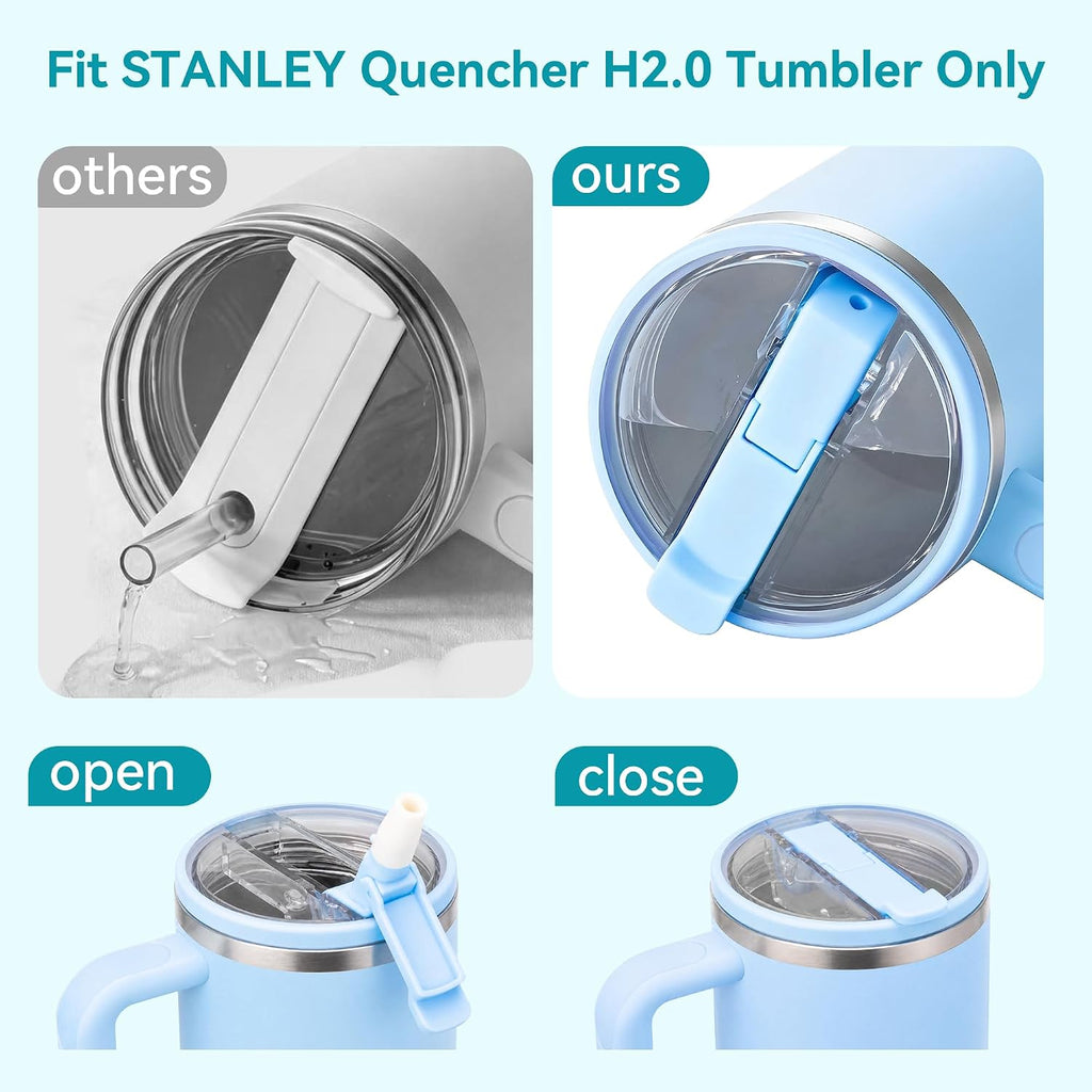 Tritan Replacement Lid for Stanley Quencher H2.0 40 oz & ProTour Tumbler