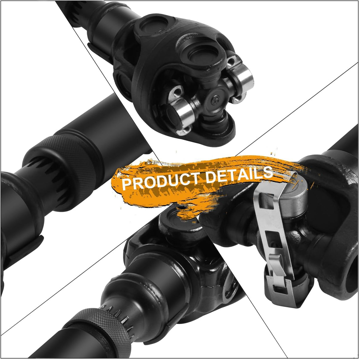 Complete Rear Drive Shaft [2 to 6 In Lift] Fit for Jeep Wrangler 1997-2006 [2.4L, 2.5L, 4.0L, 4WD] Driveshaft Prop Shaft Assembly Replaces 936085 936-085