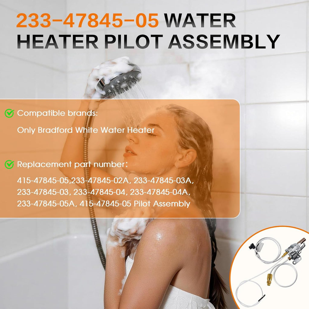 233-47845-05 Water Heater Pilot Assembly for Bradford White Heaters