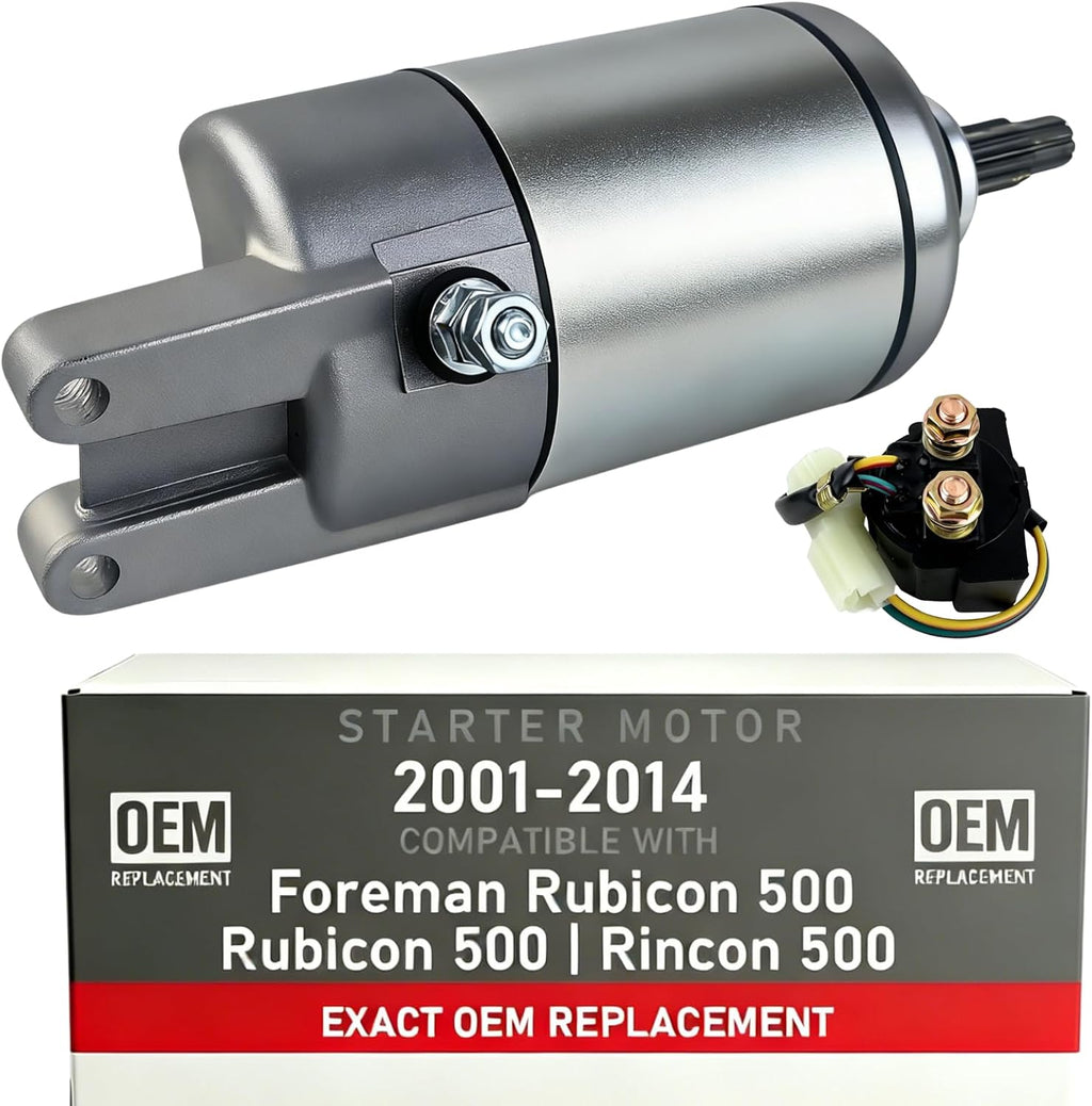 Starter Motor Fits for Foreman Rubicon 500 TRX500FA 2001-2014 TRX500FGA