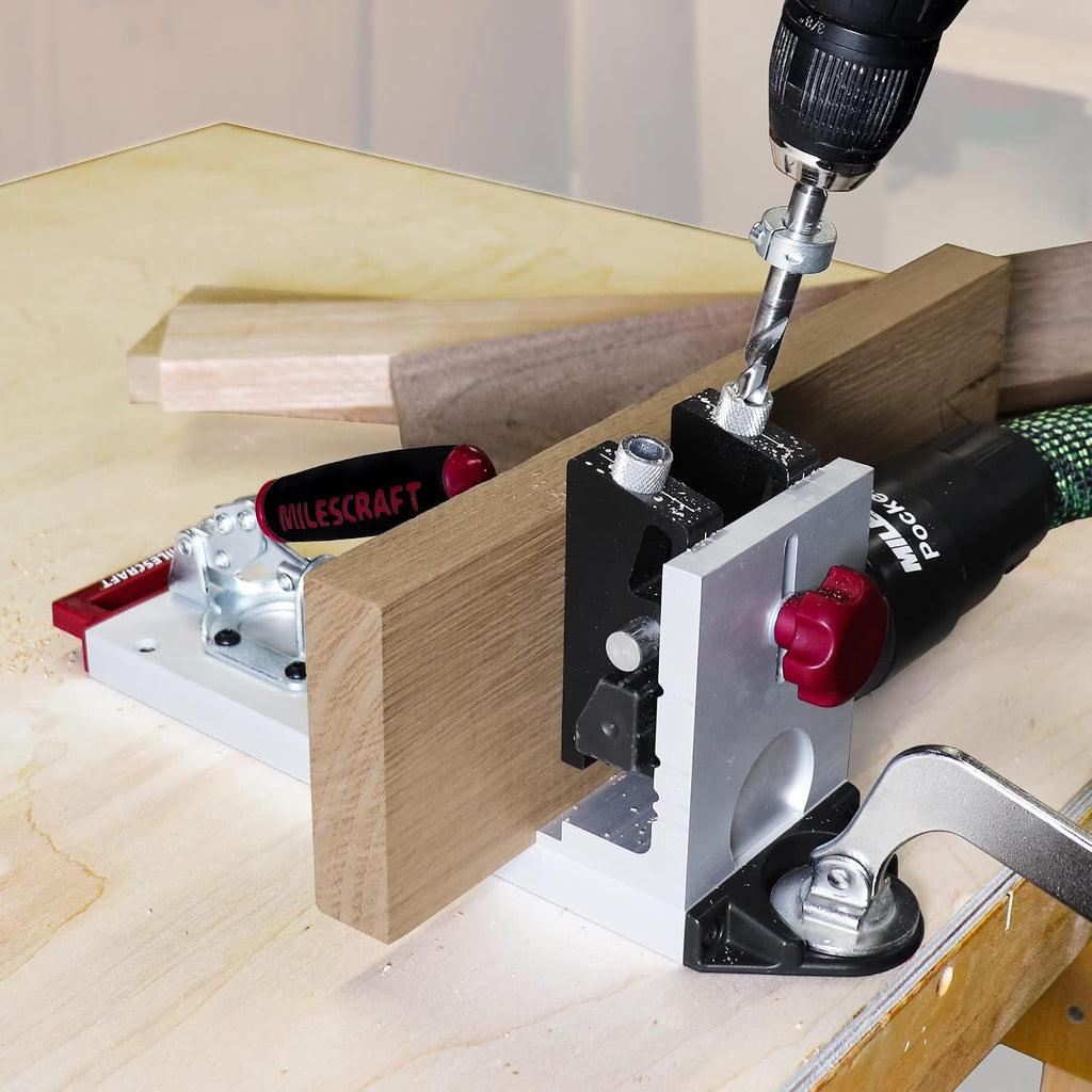 1327 Pocket Jig 400 – Self-Clamping, Heavy-Duty, All-Metal Pocket Hole Jig. Complete Kit with Bit, Driver, and Screws