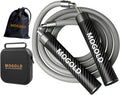 Weighted Jump Rope, 1LB - 3 Pre-Sized Lengths (M/L/XL) for Perfect Fit, No Adjustment Needed! Ergonomic Faux Leather