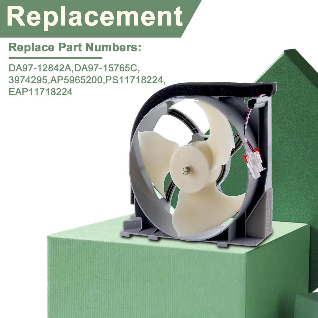 PANDEELS DA97-15765A DA31-00340A Refrigerator Condenser Fan Motor Assembly