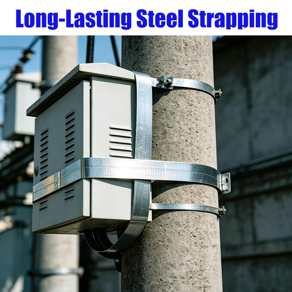 304 Stainless Banding Strap 100FT * 5/8"W * 0.03"T Steel Strapping