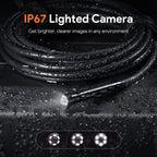 DEPSTECH 50FT Endoscope Camera, 5" IPS Screen Triple Lens Inspection Camera