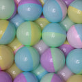 Capsule Vending Machine Pastel Colored Round Capsules Empty 50 pcs 2 inch - Gumball Machine Capsules Bulk Party Favor