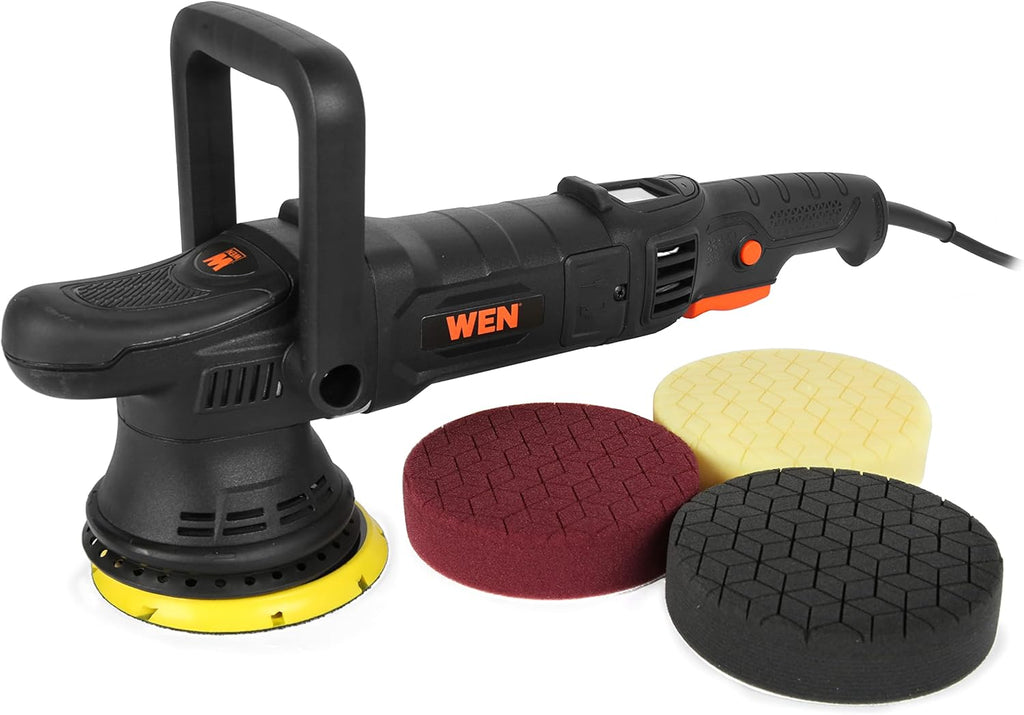 Dual Action Polisher, 5-Inch Professional Grade, 8-Amp with Paddle Switch, 15mm Throw and LED Display (AA6158)