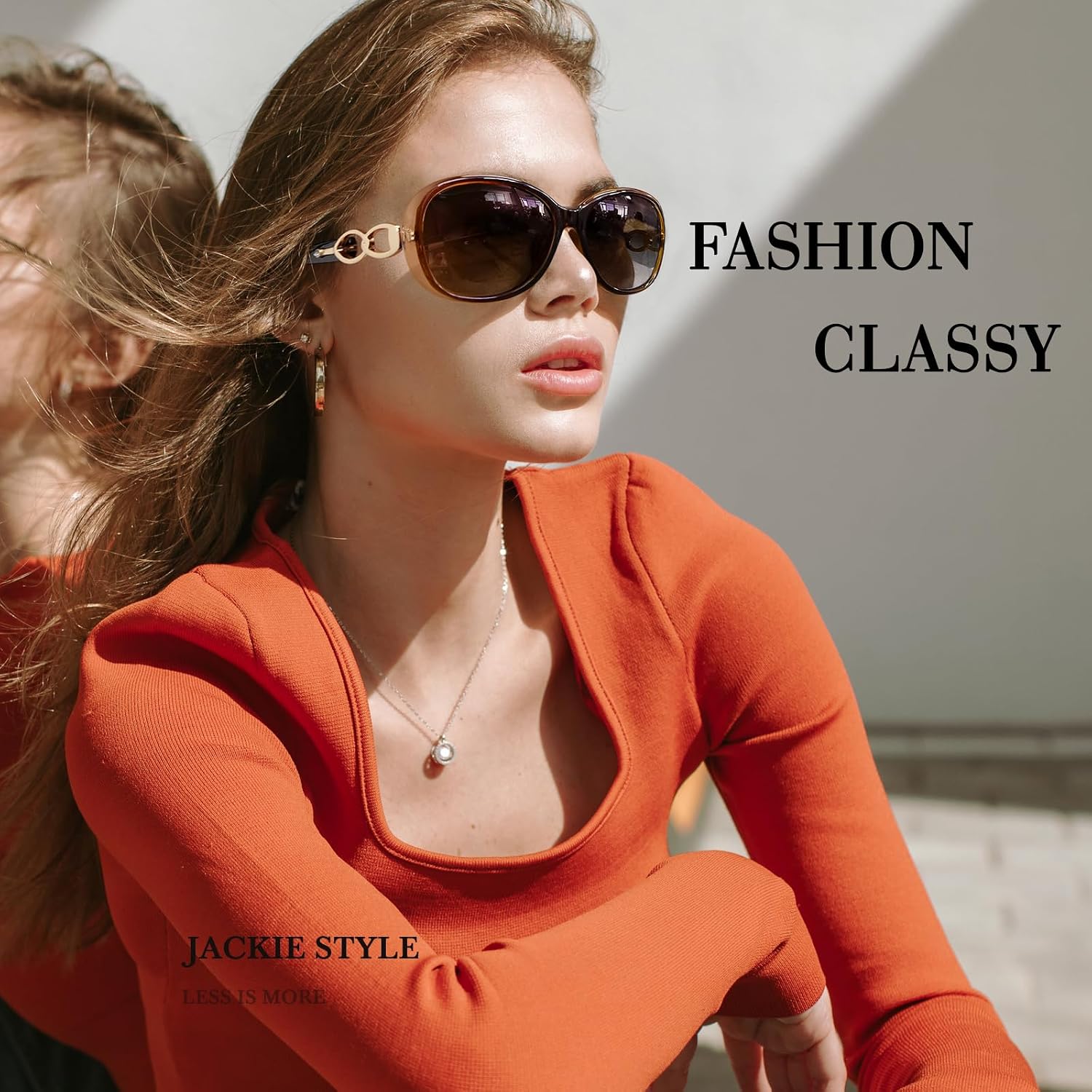 Sunglasses Womens Polarized, Trendy Oversized Big UV400 Sun Glasses | Anti Glare,Vintage Butterfly Design,Lightweight