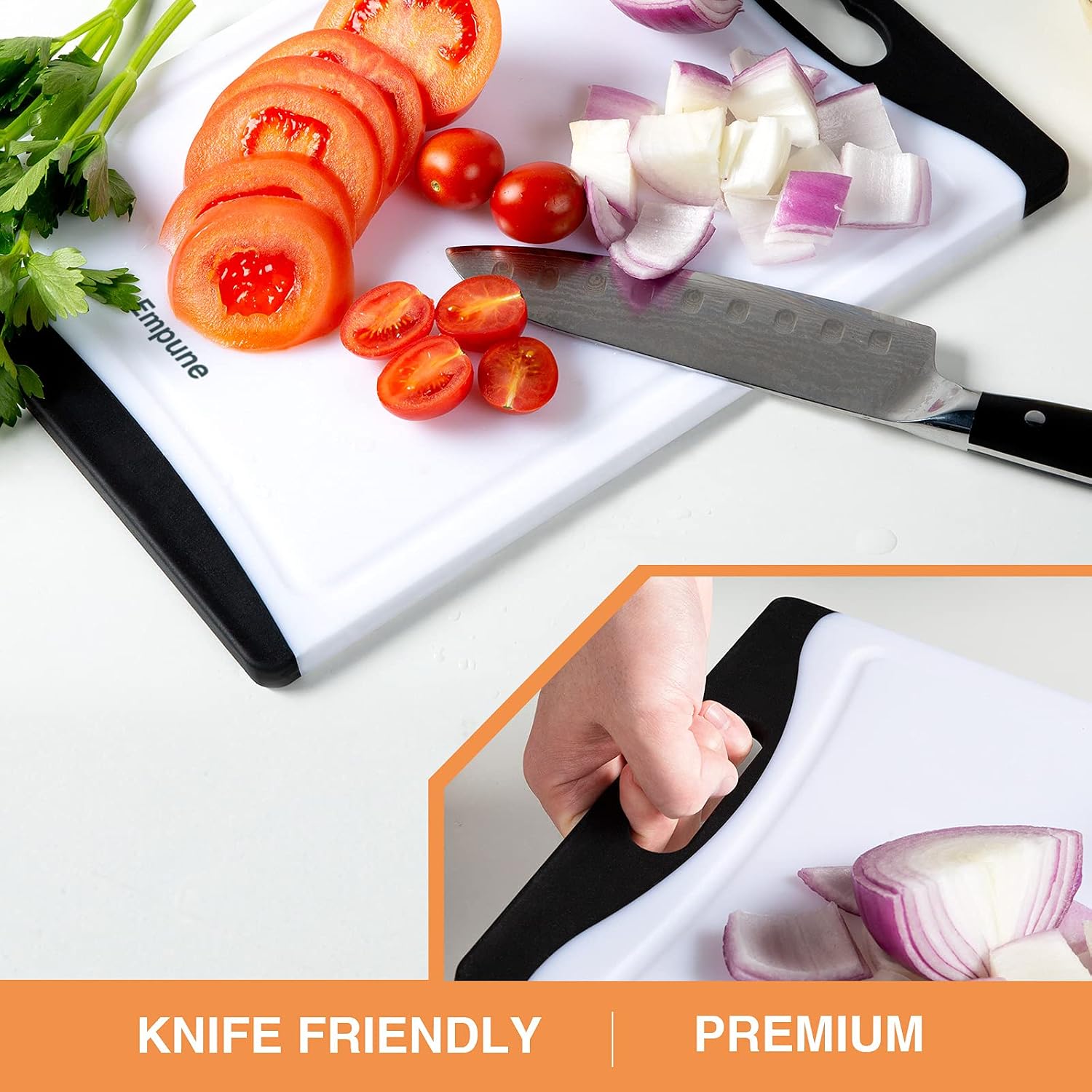 Extra Large Cutting Boards, Plastic Cutting Boards for Kitchen (Set of 4) Cutting Board Set Dishwasher Safe Chopping