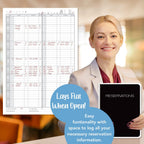 Restaurant Reservation Book, Wire-O, Black, 120 Pages