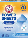 Power Sheets Laundry Detergent, Fresh Breeze, 35 Count