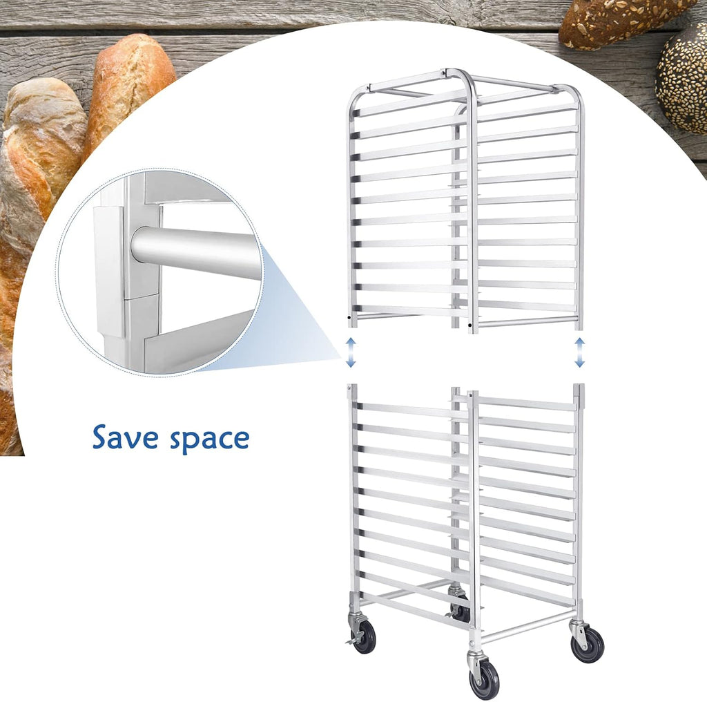 HARDURA 20 Tier Bun Pan Rack, 20"x26"x69"H