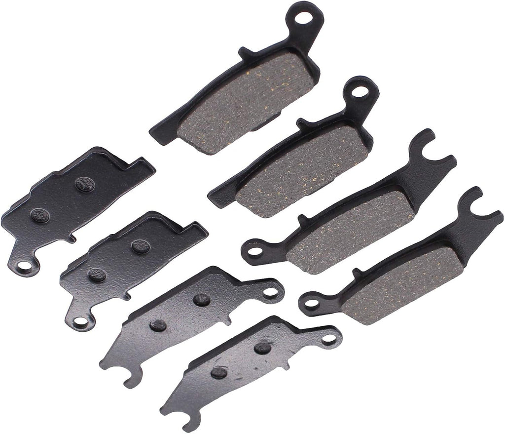 Front and Rear Brake Pads for Grizzly 550 2009-2014, Grizzly 700 2007-2020