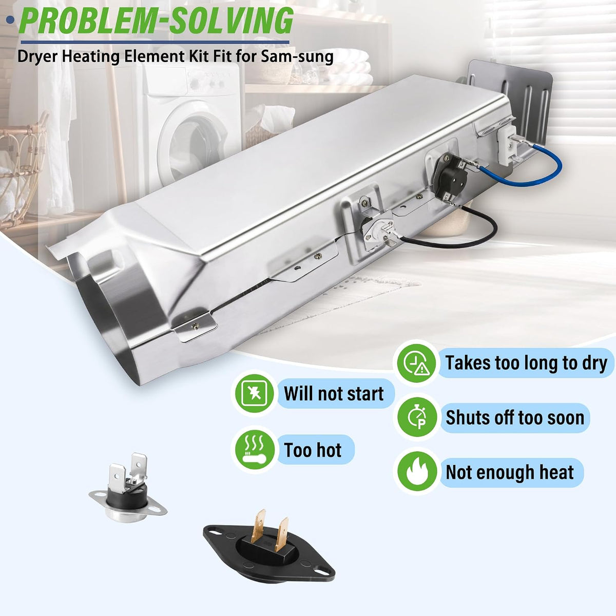 DV210AEW/XAA DV209AEW/XAA DV218AEWDryer Heating Element Kit Fit for Samsung