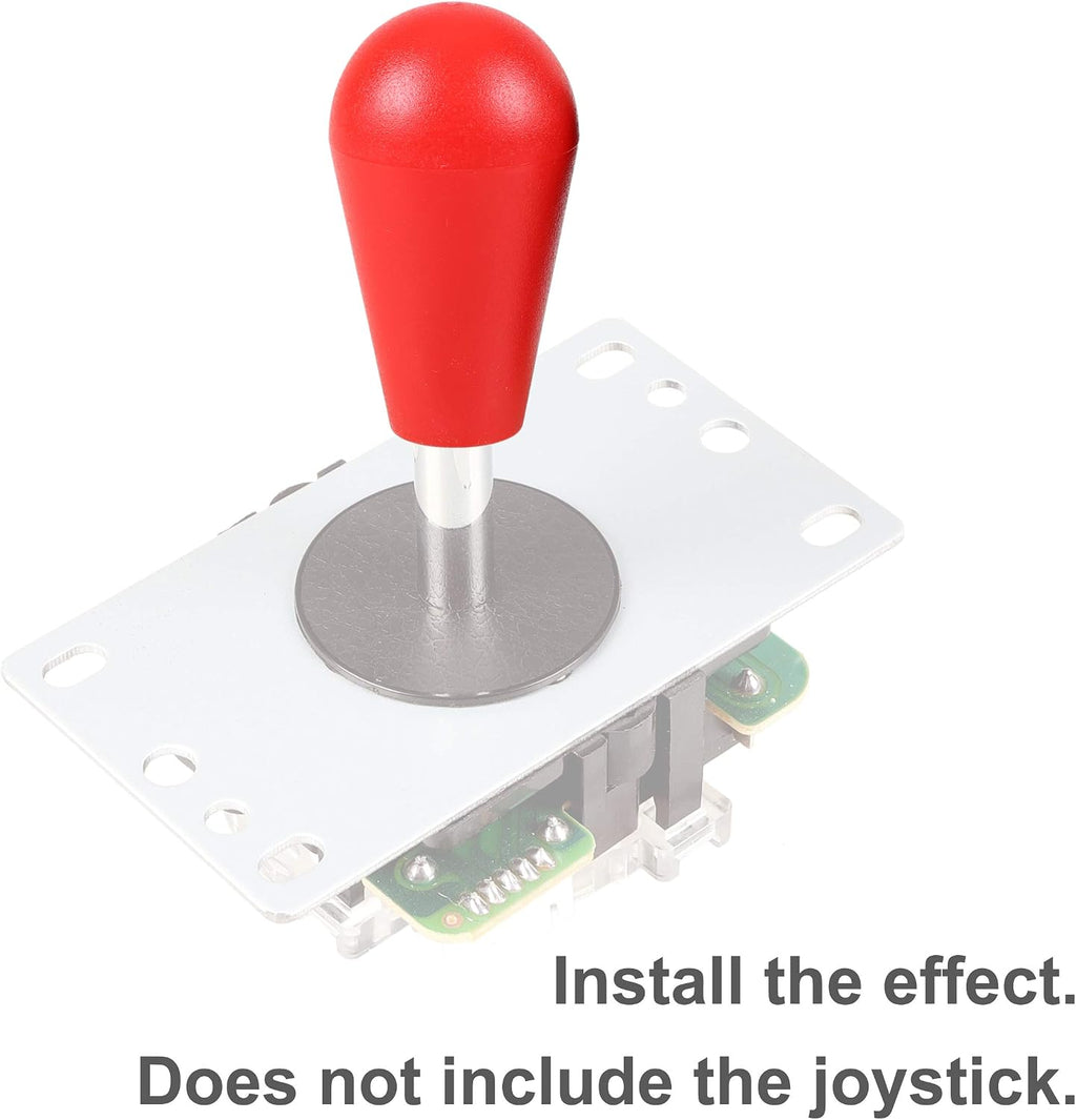 2X Arcade Joystick's Oval Balltop, Arcade Ellipse Topball Handle use for 2 Player Arcade Joystick DIY Kit Sanwa