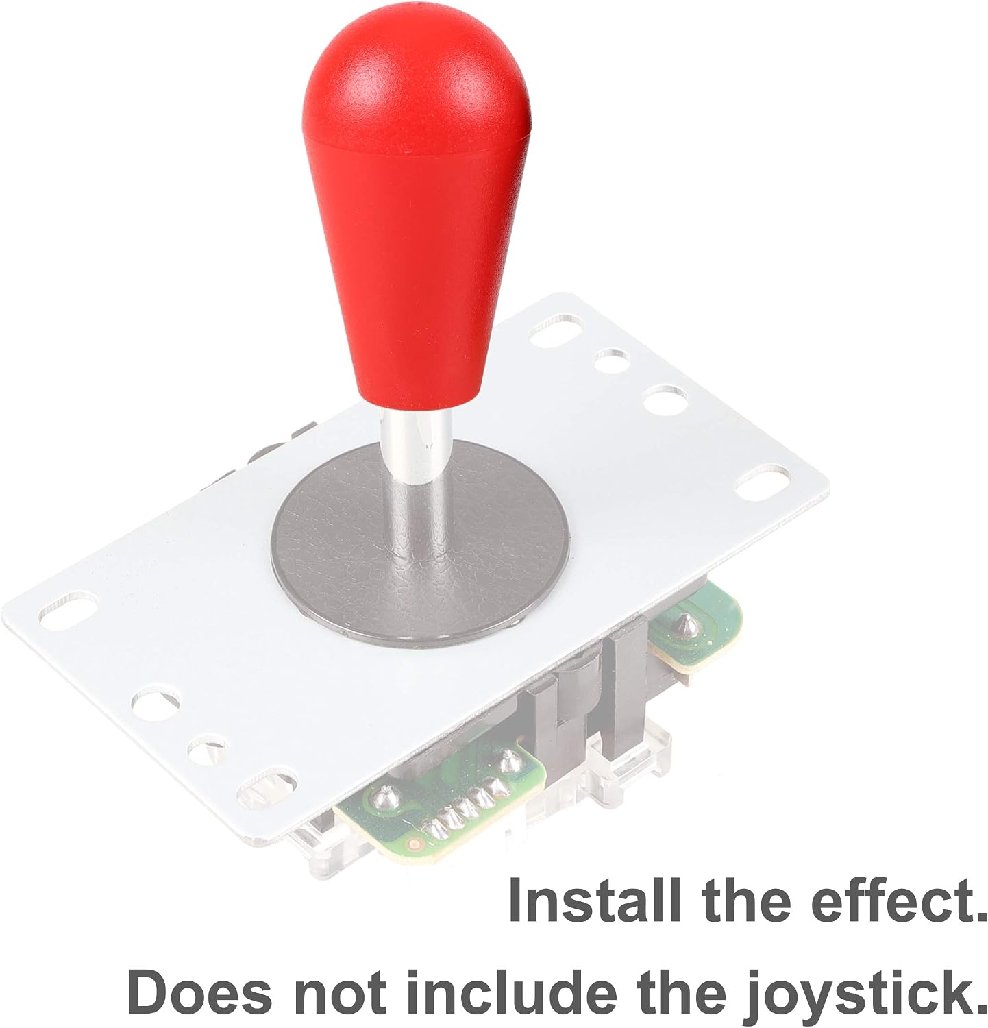 2X Arcade Joystick's Oval Balltop, Arcade Ellipse Topball Handle use for 2 Player Arcade Joystick DIY Kit Sanwa